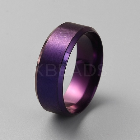 304 Stainless Steel Plain Band Rings LS-RJEW-WH0003-43E-1