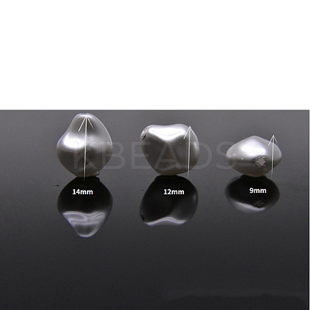 Baking Paint Pearlized Glass Pearl Beads FIND-WH0152-454F-1