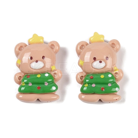 Christmas Opaque Resin Decoden Cabochons CRES-M036-12B-1