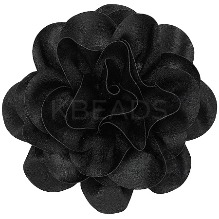 Flower Polyester Brooches JEWB-WH20003-04F-1