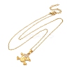 304 Stainless Steel Crystal Rhinestone Skull Pendant Necklaces LS-NJEW-Z057-03B-G-4