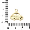 Brass Micro Pave Cubic Zirconia Pendants KK-D105-05G-3