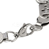 304 Stainless Steel Mariner Hollow Cross Link Chain Bracelets BJEW-B078-64P-01-3