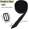 Tie a Knot Cloth Waist Belts with Buckle AJEW-WH20003-08C-2