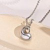 Non-Tarnish Openable 316L Surgical Stainless Steel Memorial Urn Ashes Pendants LS-BOTT-PW0002-012A-P-1