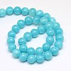 Natural Yellow Jade Beads Strands X-G-G598-6mm-YXS-28-2