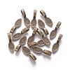 Tibetan Style Alloy Glue-on Flat Pad Bails LS-K0P9R071-2