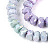 Anti-Tarnish Electroplate Glass Beads Strands GLAA-T025-8mm-11E-3