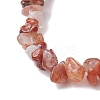 Natural Red Agate Stretch Bracelets BJEW-JB11147-05-4