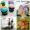 40Pcs 10 Styles Plastic Mini Western Cowboy Cowgirl Hat DOLL-CP0001-04-5
