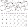 18Pcs 304 Stainless Steel Finger Ring Rhinestone Settings STAS-TA0005-86P-1