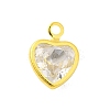 Real 18K Gold Plated Rack Plating Brass Micro Pave Cubic Zirconia Pendants Charms KK-S396-05E-1