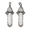 Natural Quartz Crystal Sword Big Pendants G-Q163-08AS-01-1
