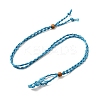 Braided Wax Rope Cord Macrame Pouch Necklace Making NJEW-J007-07-1