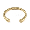 304 Stainless Steel Open Cuff Textured Bangles for Women BJEW-G706-02G-3