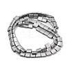 Electroplated Frosted Non-magnetic Synthetic Hematite Beads Strands G-G089-B01-09-2