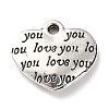 Tibetan Style Alloy Pendants PALLOY-P293-057AS-1