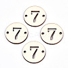 Unfinished Natural Poplar Wood Links Connectors WOOD-S045-138B-7-1