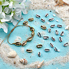 GOMAKERER 80Pcs 2 Colors Electroplated Shell Beads BSHE-GO0001-04-5