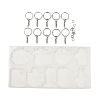 DIY Silicone Halloween Theme Pendant Molds & Keychain & Jump Ring Set HAWE-PW0001-034B-1