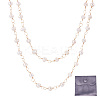 1 Strand Handmade Cultured Freshwater Pearl Beaded Chains AJEW-TA0001-93-1