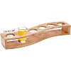 6-Hole Bamboo Glass Holder Display Racks ODIS-WH0025-71-1