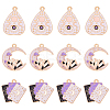 18Pcs 3 Styles Tarot Style Alloy Eanaml Pendants FIND-DC0006-60-1