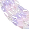Electroplate Glass Beads EGLA-D300-01A-08-2