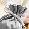 Velvet Jewelry Bags with Drawstring & Plastic Imitation Pearl TP-CJC0001-03F-3