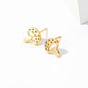 Elegant Mushroom 201 Stainless Steel Stud Earrings UQ0221-3