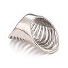 Non-Tarnish 304 Stainless Steel Chunky Hollow Ring for Men Women RJEW-B040-12P-2