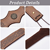 PU Leather & Alloy Headbands Hair Accessories for Women Girls OHAR-WH20009-02B-01-5