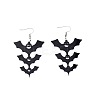 Halloween Bat Acrylic Dangle Earrings FS-WG3D7A4-02-3