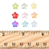 120Pcs 9 Colors Transparent Spray Painted Glass Beads GLAA-FS0002-13-5