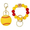 Silicone Beads Pendant Decoration KEYC-SW00016-04-1
