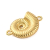Rack Plating Brass Shell Shape Connector Charms LS-KK-Z070-14G-2