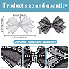 4Pcs 2 Colors Bowknot Polyester Rhinestone Shoe Decorations FIND-GO0002-32-2