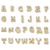 Brass Micro Pave Cubic Zirconia Charms KK-I382-06G-1