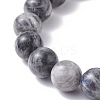 10mm Natural Labradorite Round Beads Stretch Bracelet BJEW-JB07221-02-4