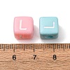 Opaque Acrylic European Beads AC-CBA7A73-01L-3