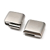 Matte 304 Stainless Steel Magnetic Clasps STAS-K007-34-2