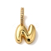 Brass Micro Pave Cubic Zirconia Pendants KK-K345-13N-G-1