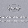 Brass Flat Oval Cable Chains CHC029Y-S-1