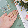 12Pcs 2 Colors 201 Stainless Steel Huggie Hoop Earring Findings FIND-DC0005-86-3
