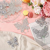 18Pcs 3 Styles Butterfly Hotfix Rhinestone Appliques DIY-CA0007-62-5