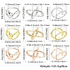 18Pcs 9 Styles Alloy Scarf Ring Buckle for Women Lady Girls AJEW-CJ0001-36-8