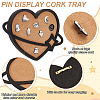 Wood Wall Jewelry Display Cork Tray AJEW-WH0348-466C-4
