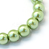 Baking Paint Pearlized Glass Pearl Round Bead Strands HY-Q003-10mm-26-2