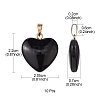 Spray Painted Glass Pendants GLAA-YW0001-99-3