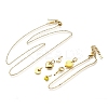 Enamel & Shell Pearl & Glass Heart Pendant & Necklaces & Bracelets Sets SJEW-Q002-03G-2